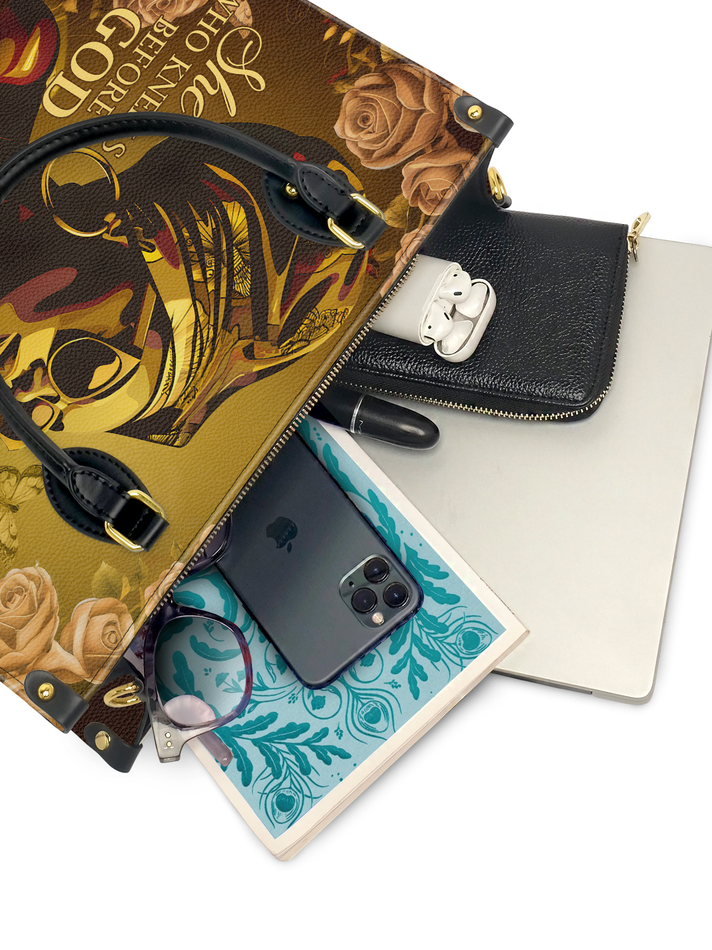 "Godfidence" Leather Handbag