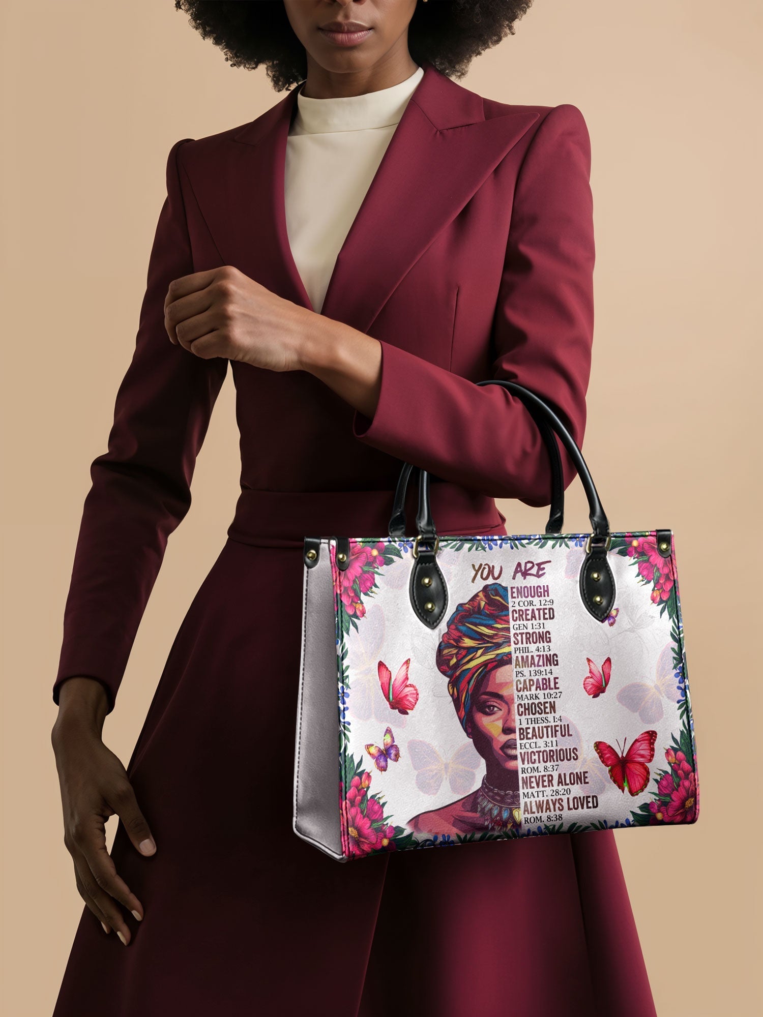 "Imani" Dove White Leather Handbag Deal