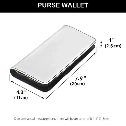  Colorful Quilt Blocks TLS Leather Clutch Purse With Wristlet Strap Handle