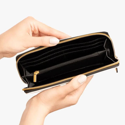  Strength Dachshunds Leather Clutch Purse With Wristlet Strap Handle