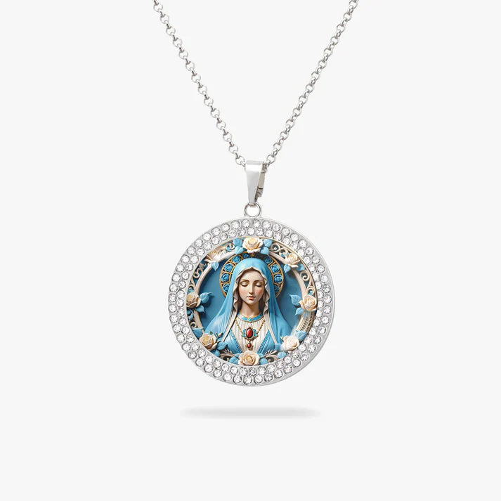  Blessed Virgin Mary Pendant Necklace