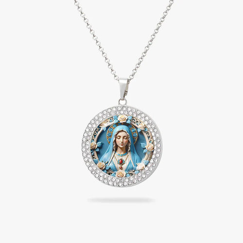  Blessed Virgin Mary Pendant Necklace