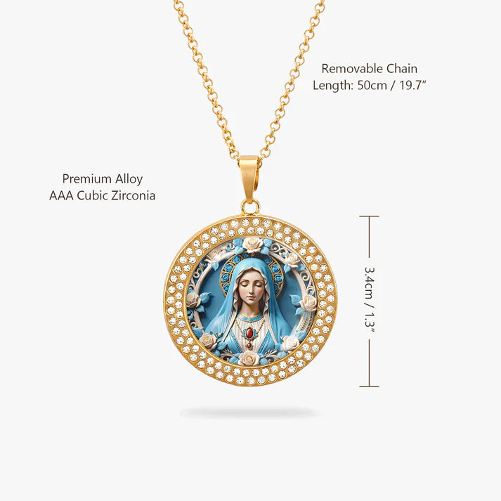  Blessed Virgin Mary Pendant Necklace