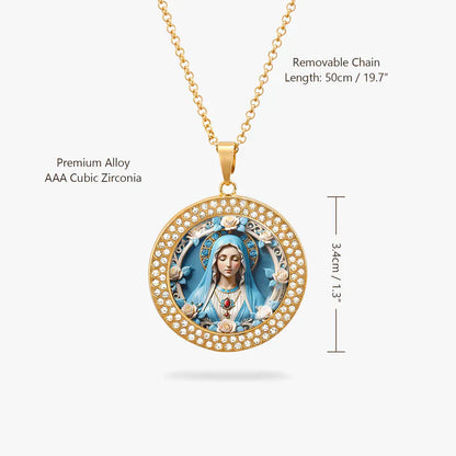  Blessed Virgin Mary Pendant Necklace