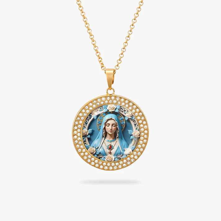  Blessed Virgin Mary Pendant Necklace