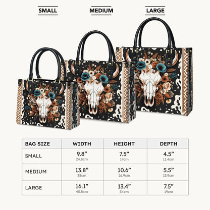  Floral Longhorn Spirit Leather Bag