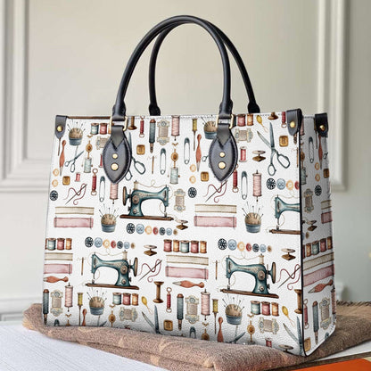  Leather Bag Vintage Sewing Tools