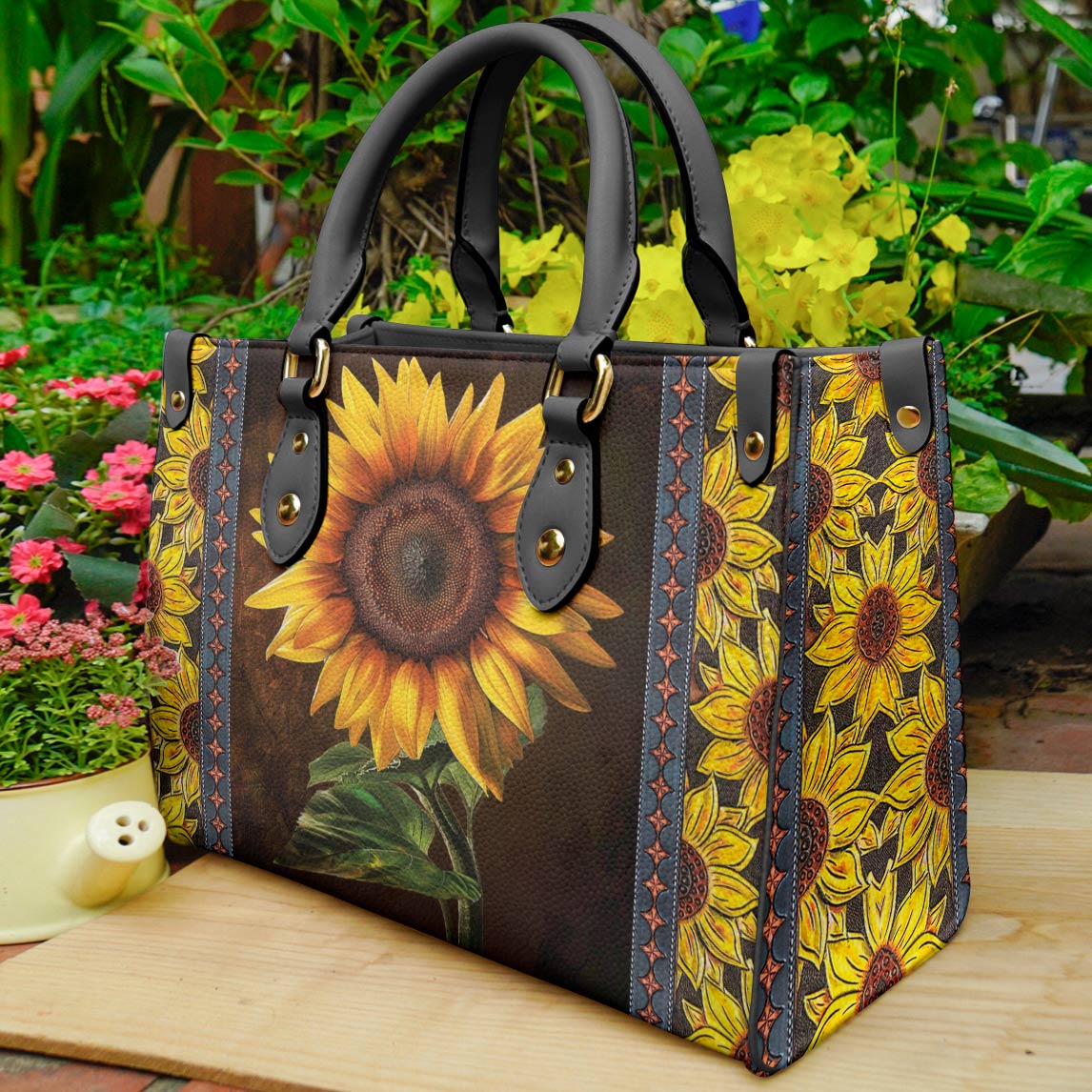  Leather Bag Sunflower Faith Hope