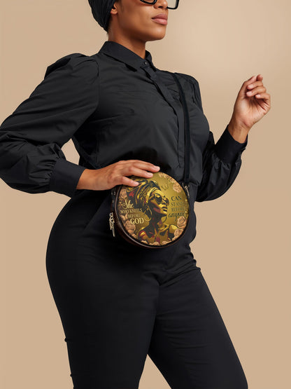 "Godfidence" Circle Crossbody Bag