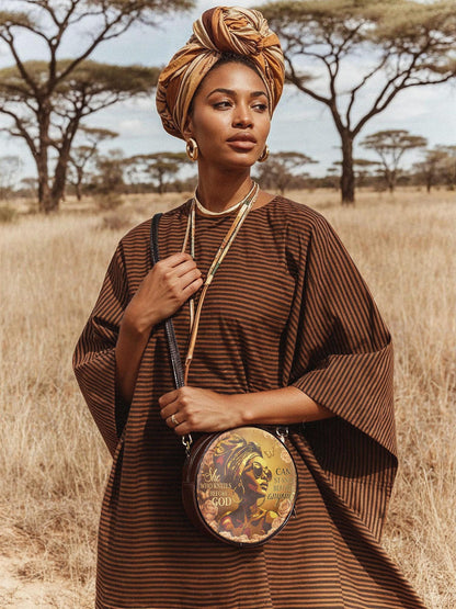 "Godfidence" Circle Crossbody Bag