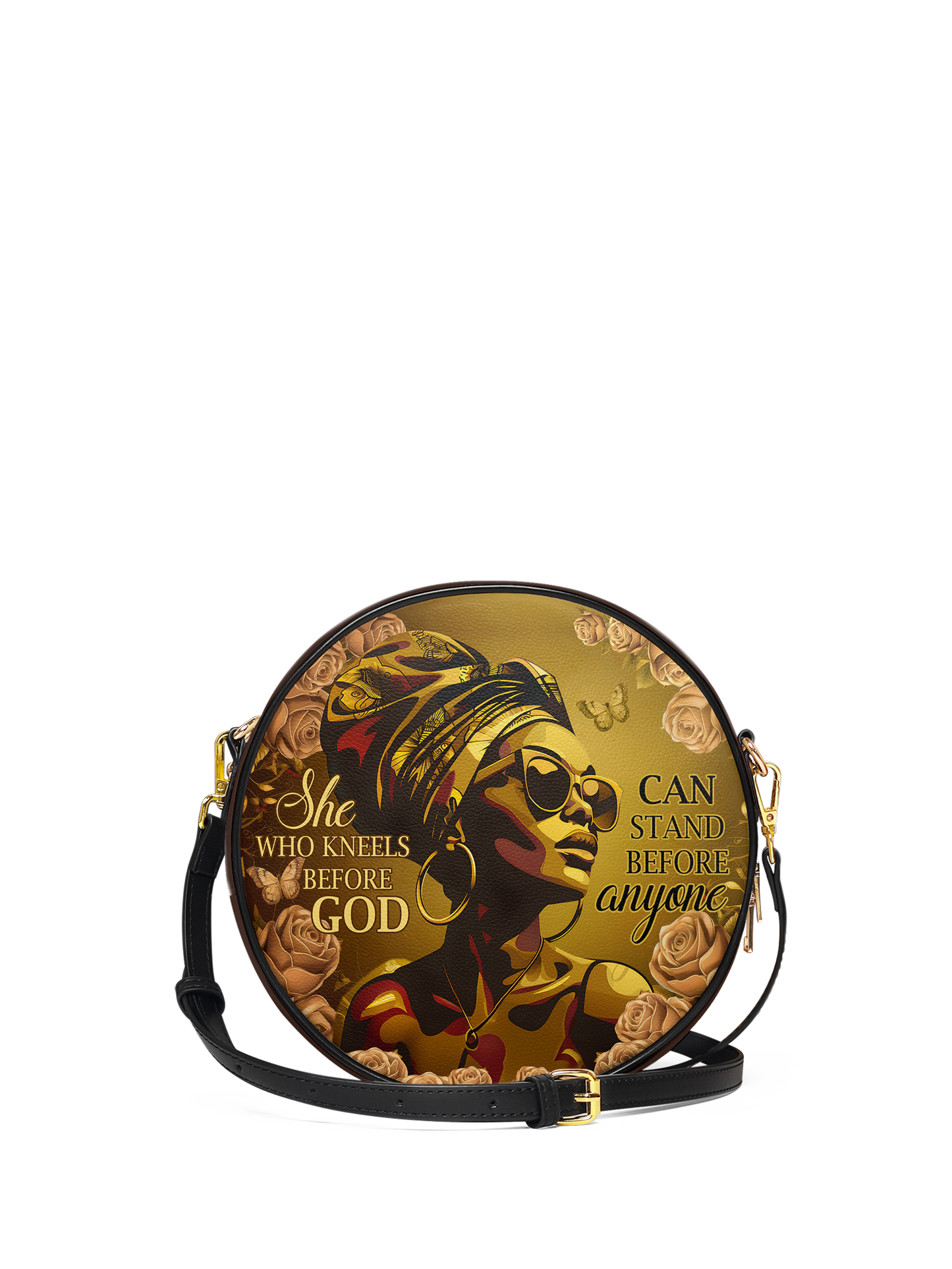 "Godfidence" Circle Crossbody Bag