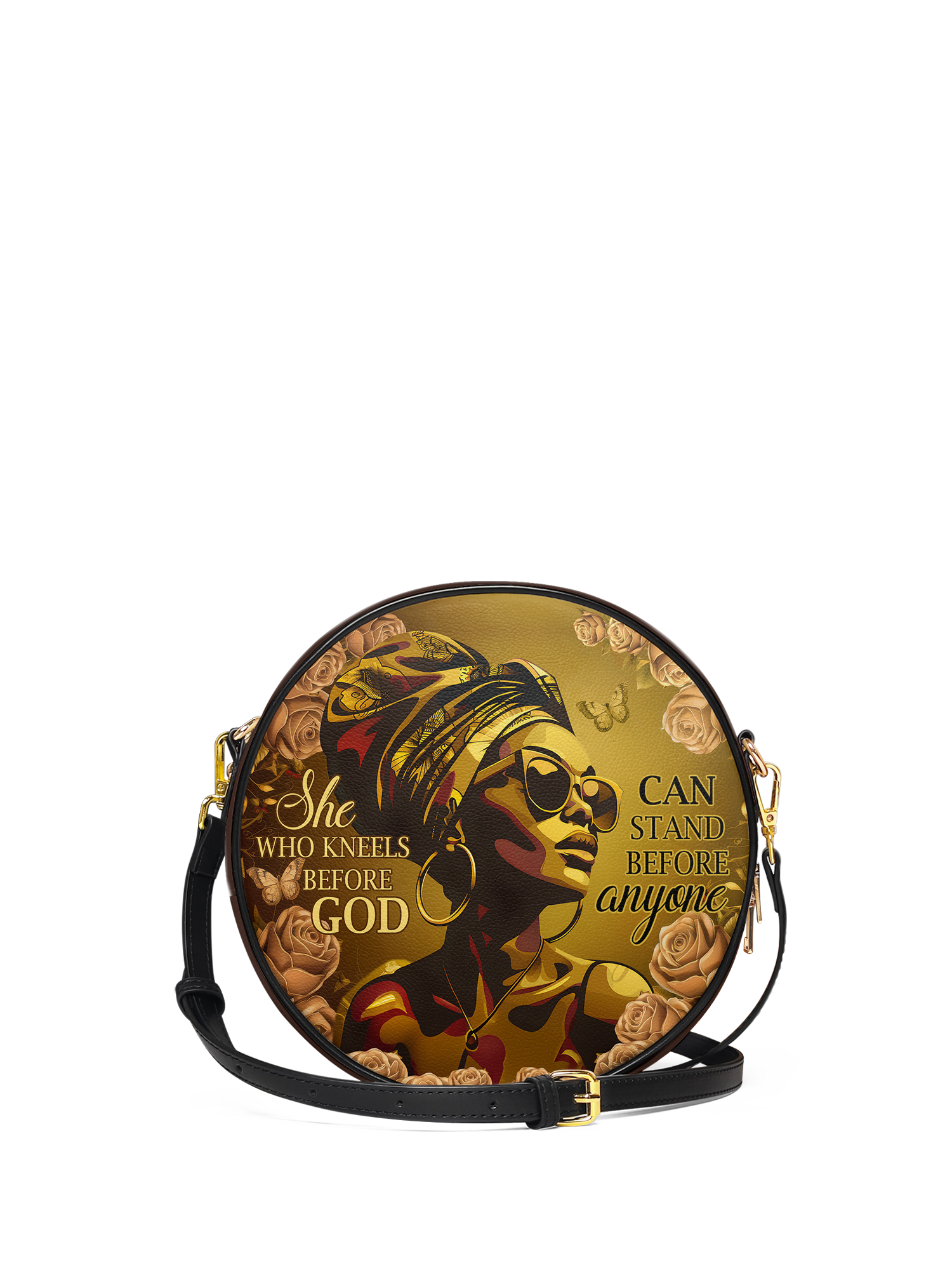 "Godfidence" Circle Crossbody Bag