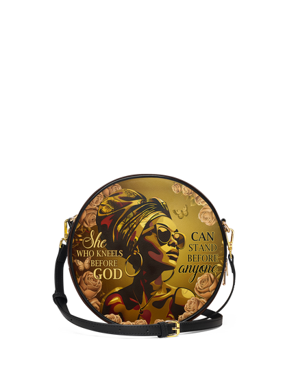 "Godfidence" Circle Crossbody Bag