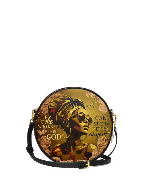 "Godfidence" Circle Crossbody Bag
