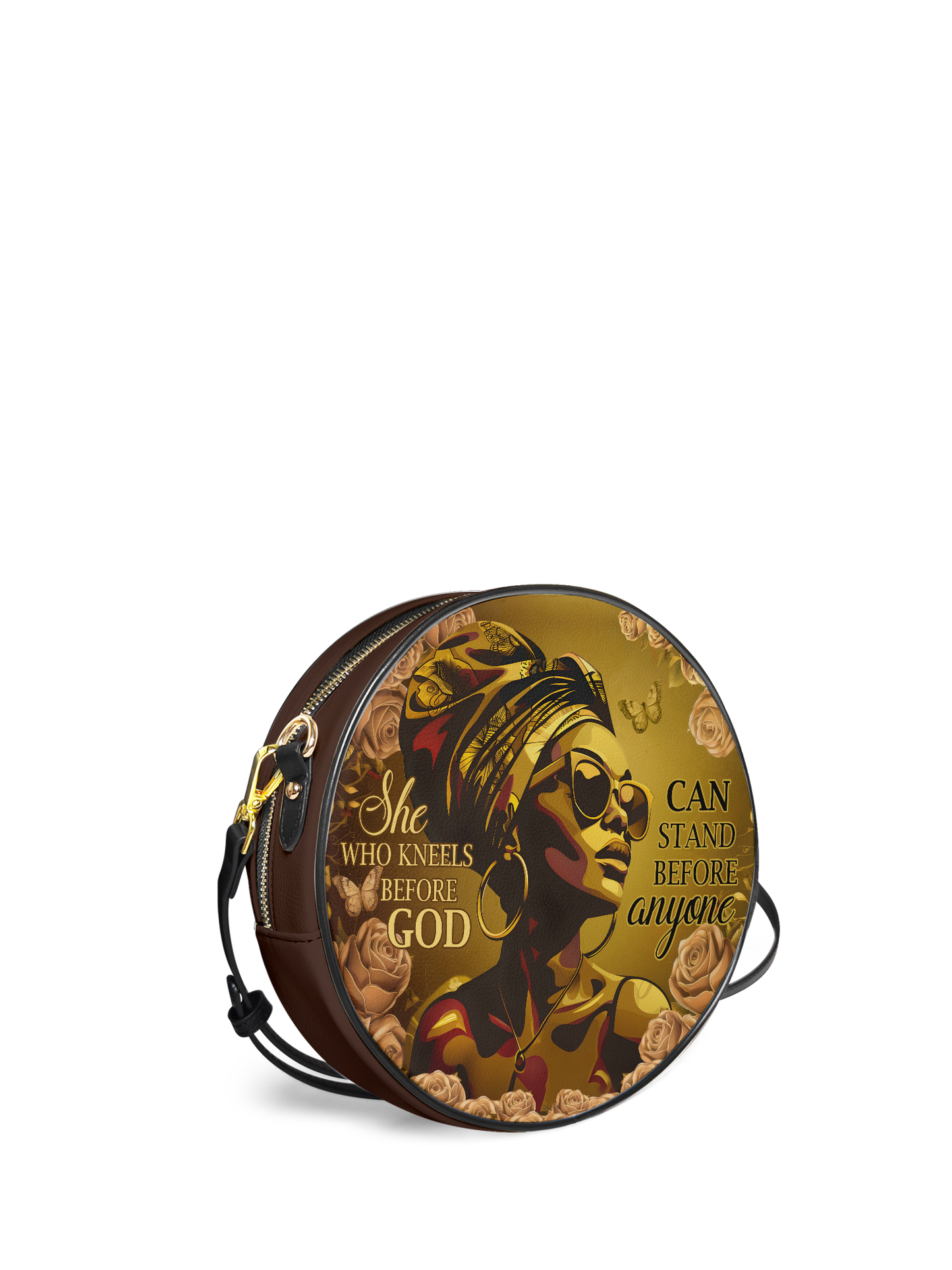 "Godfidence" Circle Crossbody Bag