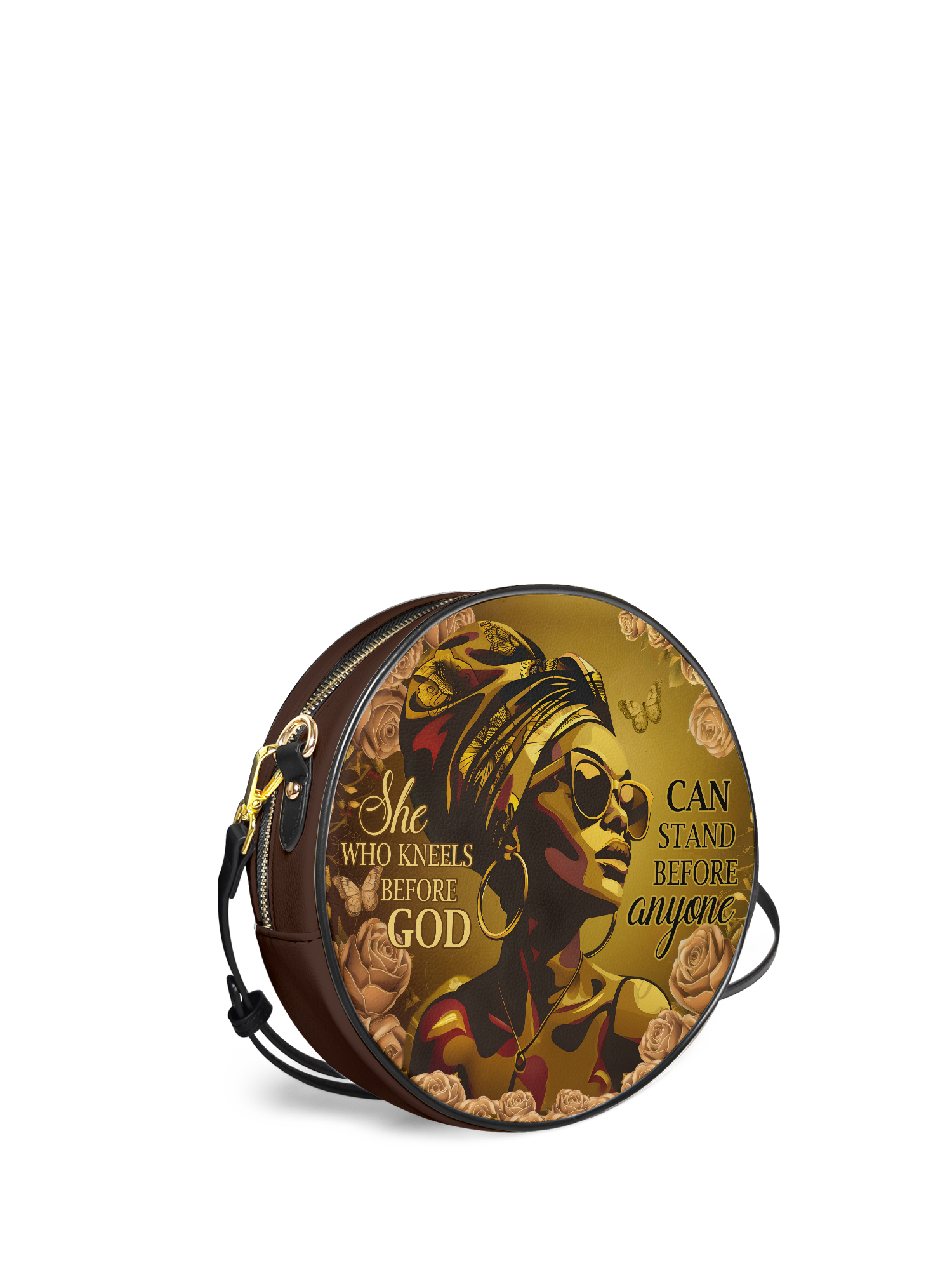"Godfidence" Circle Crossbody Bag