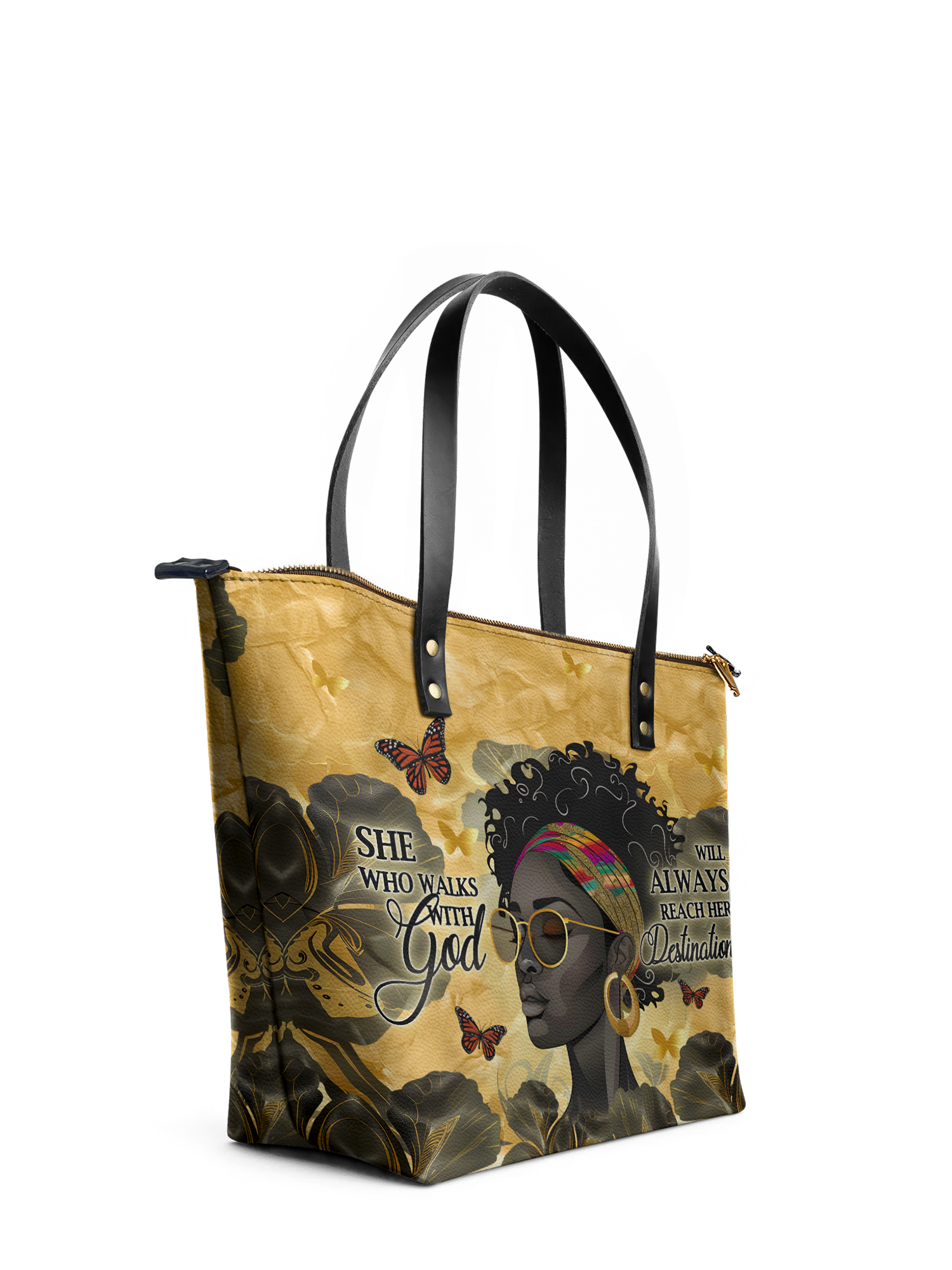 "Njia" Leather Tote Bag