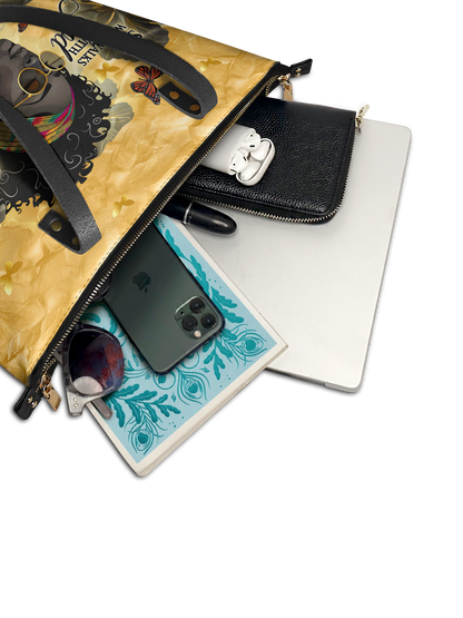 "Njia" Leather Tote Bag