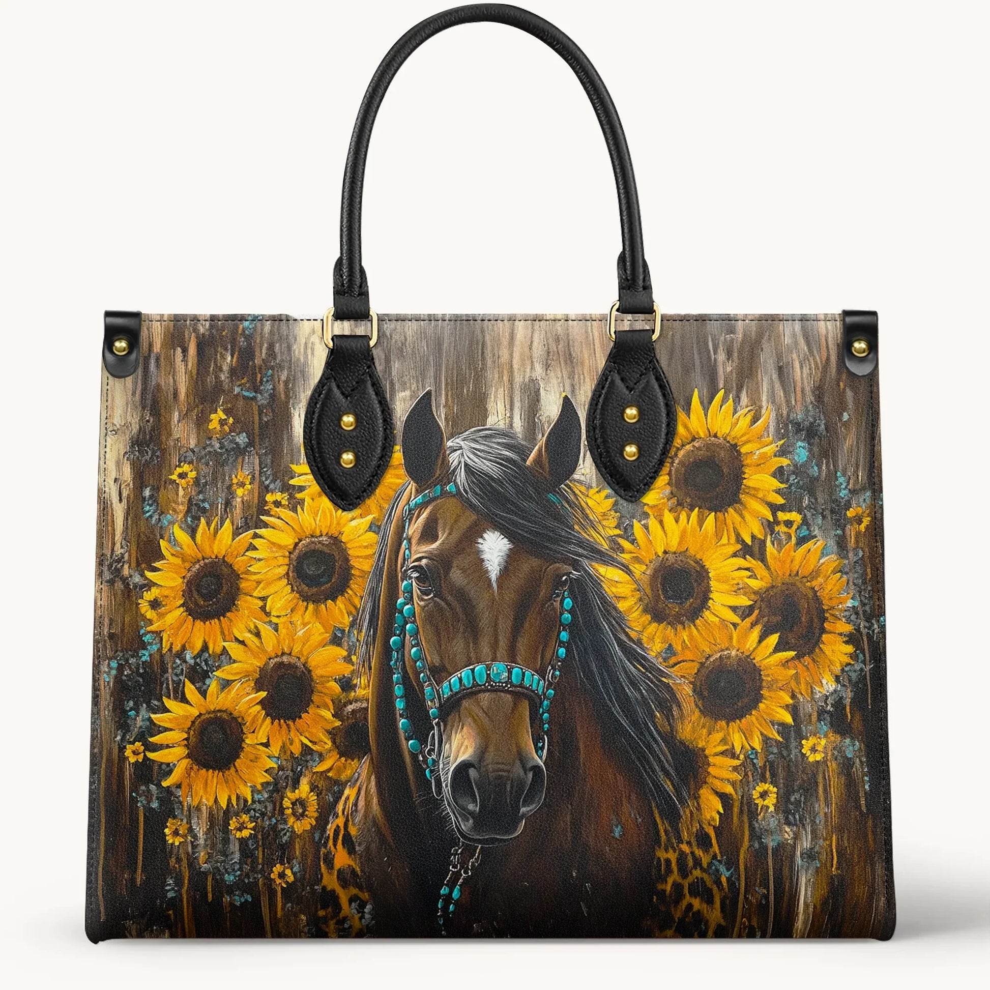  Sunflower Horseheart Leather Bag