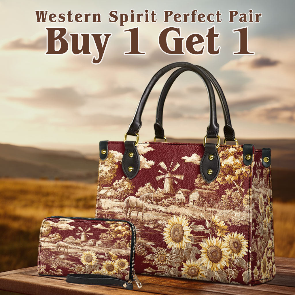  Rustic Bloom Leather Bag