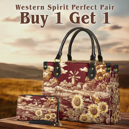  Rustic Bloom Leather Bag