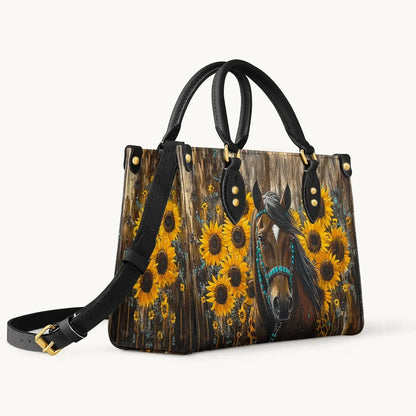  Sunflower Horseheart Leather Bag