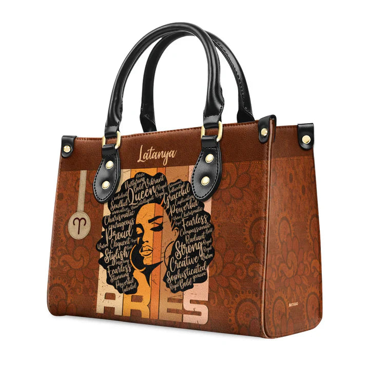  Horoscope Personalized Leather Bag